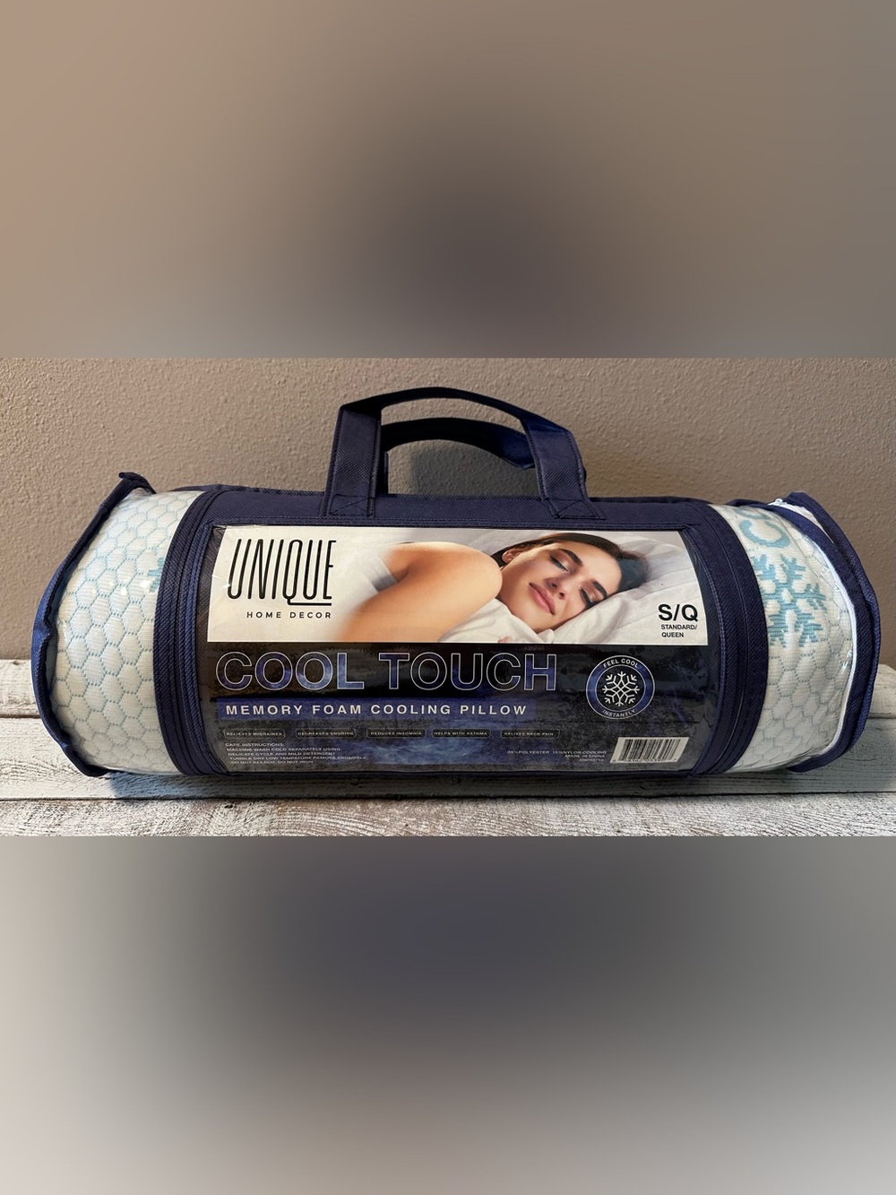 Standard/Queen Memory Foam Cooling Pillow - NIP